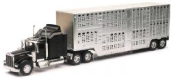NEW-RAY CAMION DE TRANSPORT KENWORTH POUR LE BÉTAIL, NOIR, 1:32